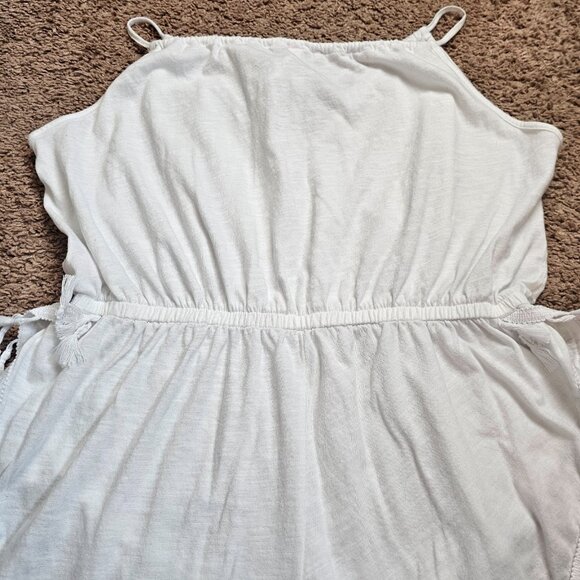 Victoria's Secret Romper Womens S Petite White Tassel Beach Cover Up Fringe Boho - Picture 8 of 8